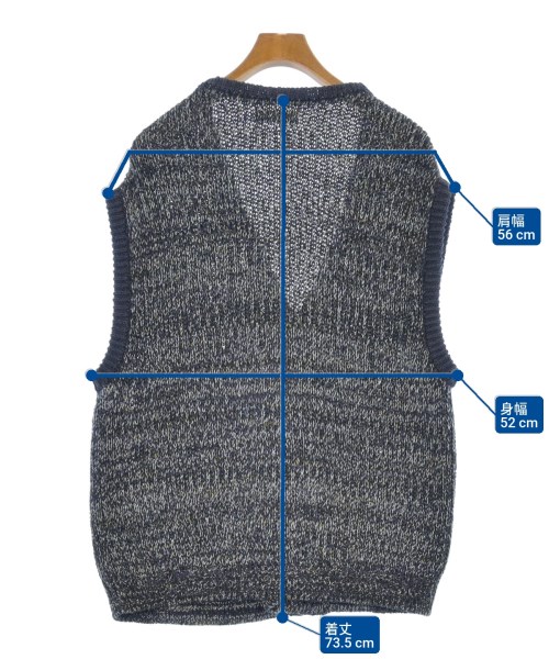 ENCOMING（インカミング）ベスト 紺 サイズ:M メンズ/2200626689018