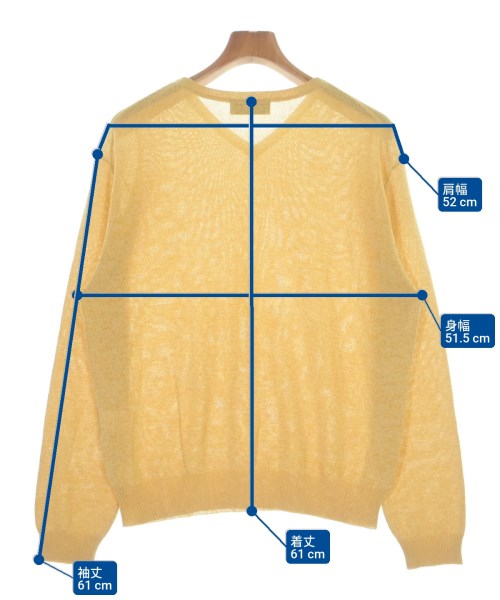 ENCOMING（インカミング）ニット・セーター 黄 サイズ:M メンズ/2200680735027