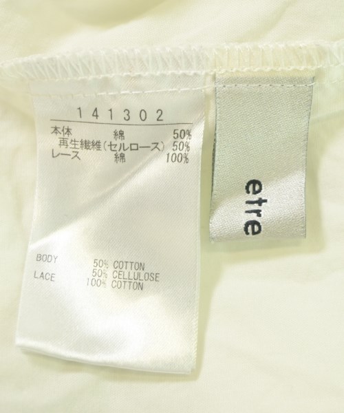 etre relie（エトレリー）ブラウス 白 サイズ:F レディース/2200671746049