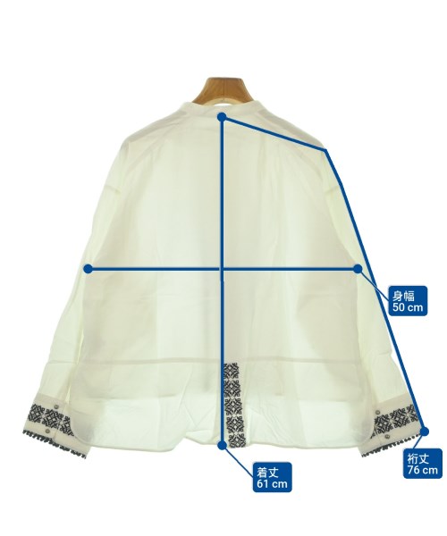 etre relie（エトレリー）カジュアルシャツ 白 サイズ:F レディース/2200671746070