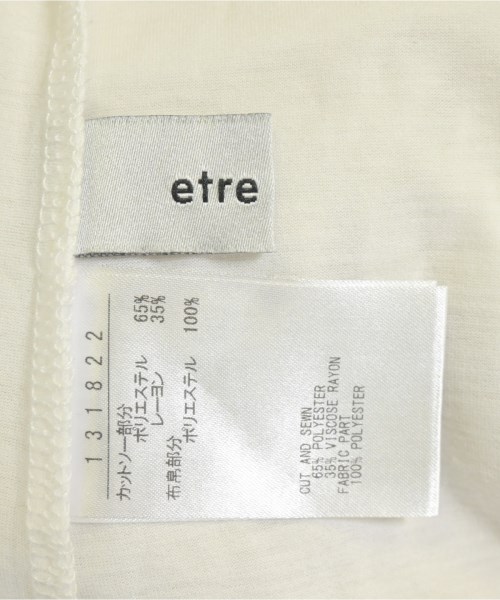 etre relie（エトレリー）Tシャツ・カットソー 白 サイズ:-(M位) レディース/2200692281079