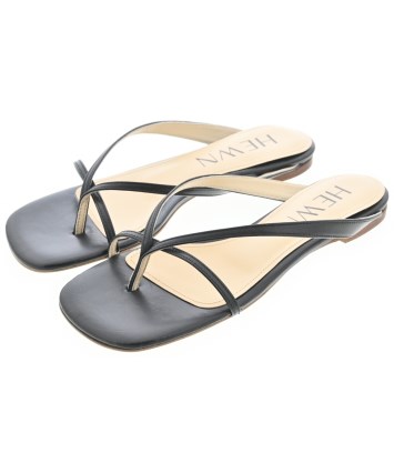 HEWN（ヒューン）サンダル 黒 サイズ:EU37(23.5cm位) レディース