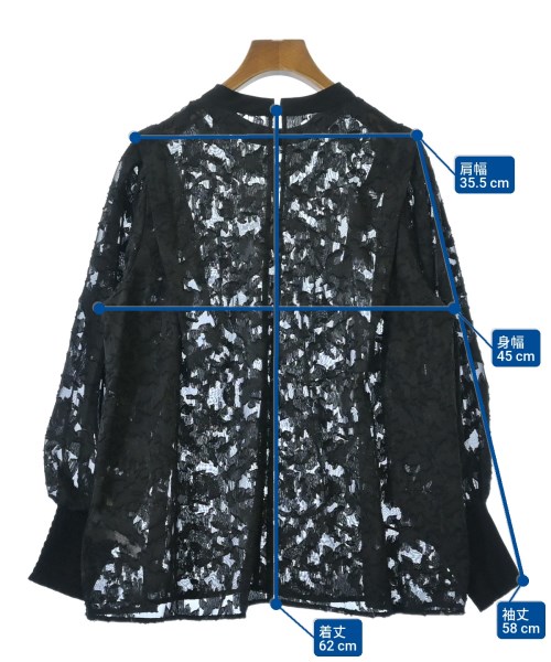 HEYUMM（ヘユム）ブラウス 黒 サイズ:F レディース/2200675423151