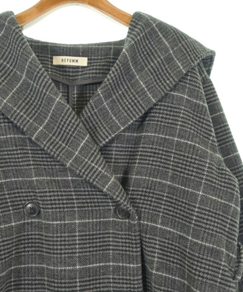 HEYUMM（ヘユム）ピーコート グレー サイズ:ONE レディース/2200663166152