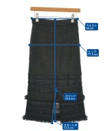 kone（コーン）ひざ丈スカート 黒 サイズ:S-M レディース/2200641490026