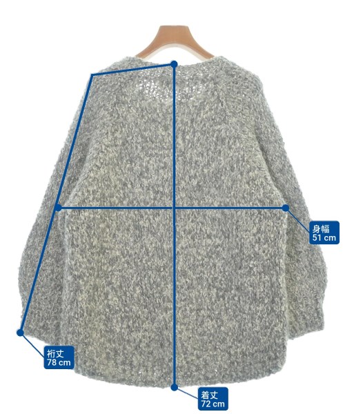 MAISON IENA（メゾンイエナ）ニット・セーター グレー サイズ:F レディース/2200673111401