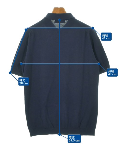 MOONCASTLE（ムーンキャッスル）ニット・セーター 紺 サイズ:XL メンズ/2200669094039