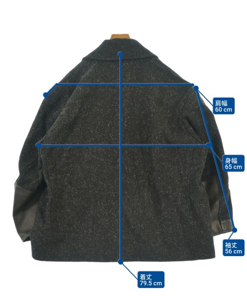 refomed（リフォメッド）ピーコート 黒 サイズ:-(XXL位) メンズ/2200635276032