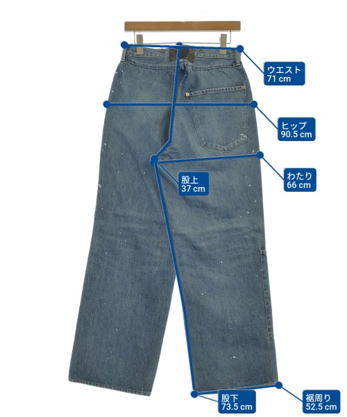 refomed（リフォメッド）デニムパンツ 青 サイズ:1(S位) メンズ/2200648286332