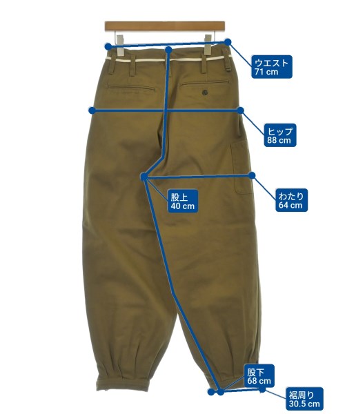 refomed（リフォメッド）チノパン 茶 サイズ:1(S位) メンズ/2200648286417