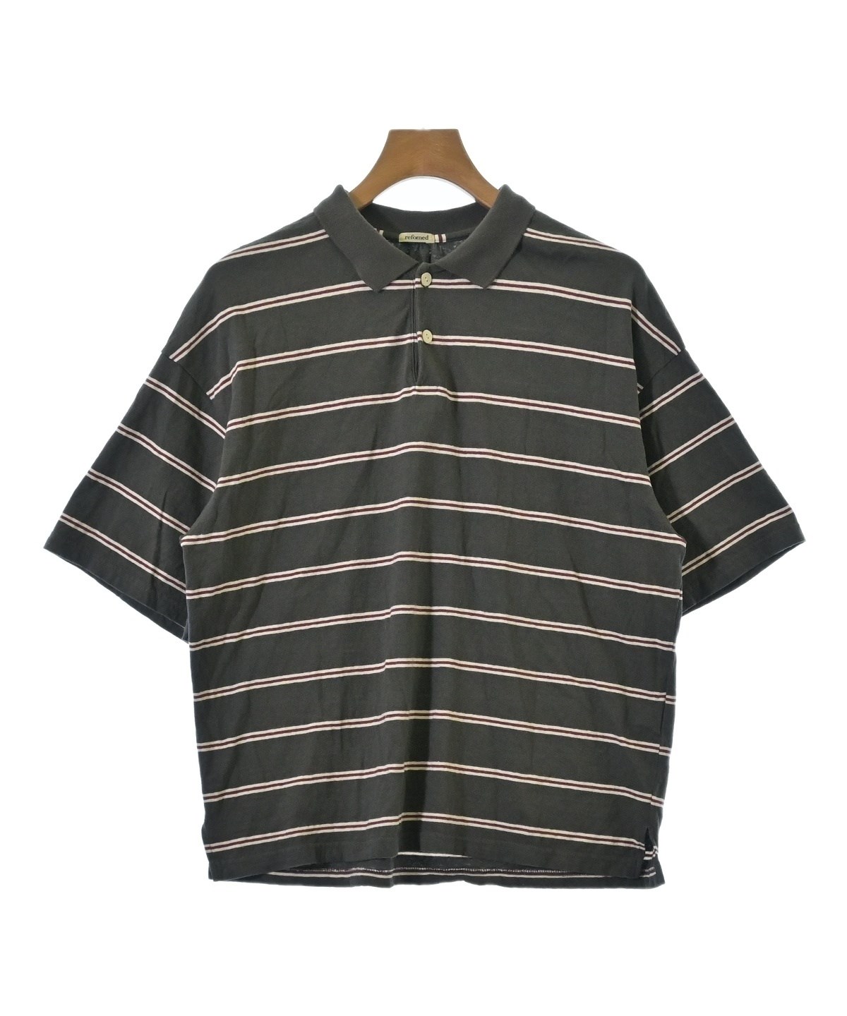 refomed リフォメッド　ポロシャツ refomed（リフォメッド）ポロシャツ グレー サイズ:2(M位) メンズ