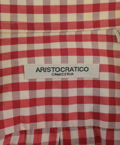 SARTORIA ARISTOCRATICO（サルトリアアリストクラティコ）カジュアルシャツ 赤 サイズ:39(M位) メンズ/2200681442078