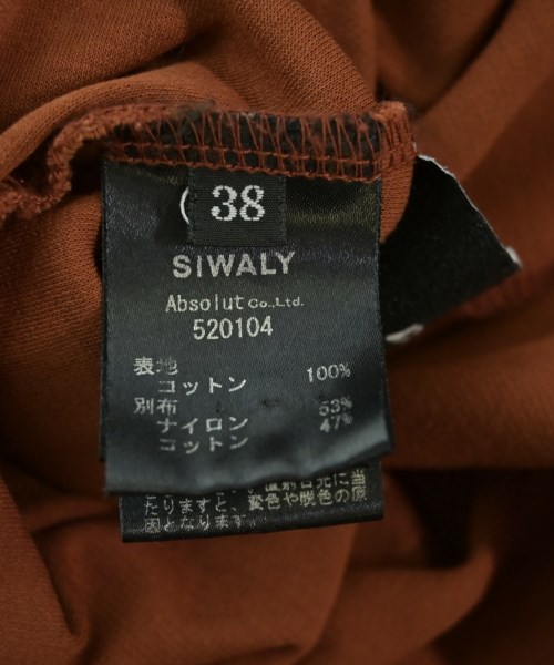 SIWALY（シワリー）ワンピース 茶 サイズ:38(M位) レディース/2200705610056