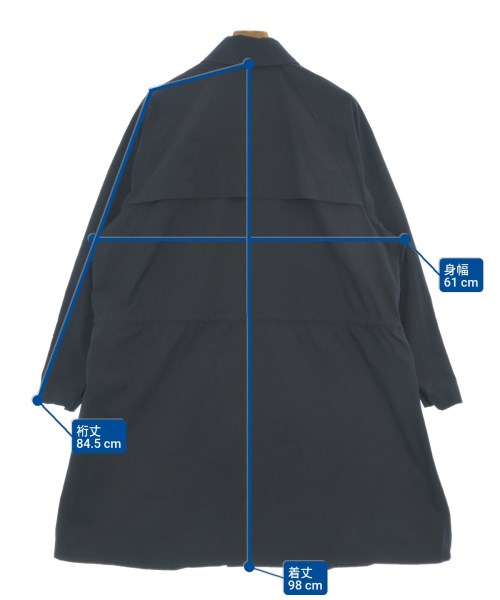 71 MICHAEL（ミシェル）ステンカラーコート 紺 サイズ:-(XXL位) メンズ/2200649867028