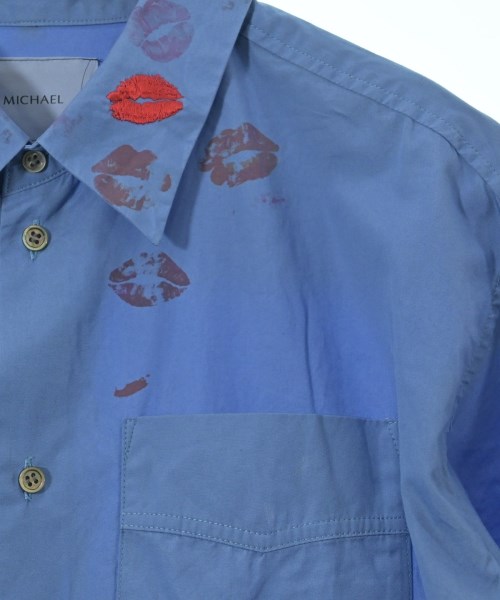 71 MICHAEL（ミシェル）カジュアルシャツ 青 サイズ:M メンズ/2200664946067