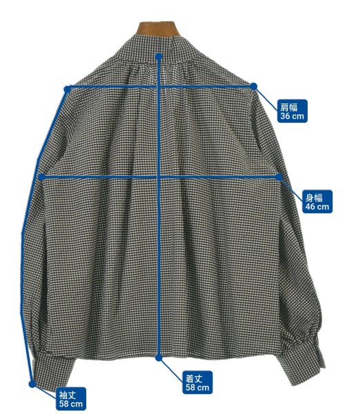 anuans（アニュアンス）ブラウス 黒 サイズ:F レディース/2200632370023