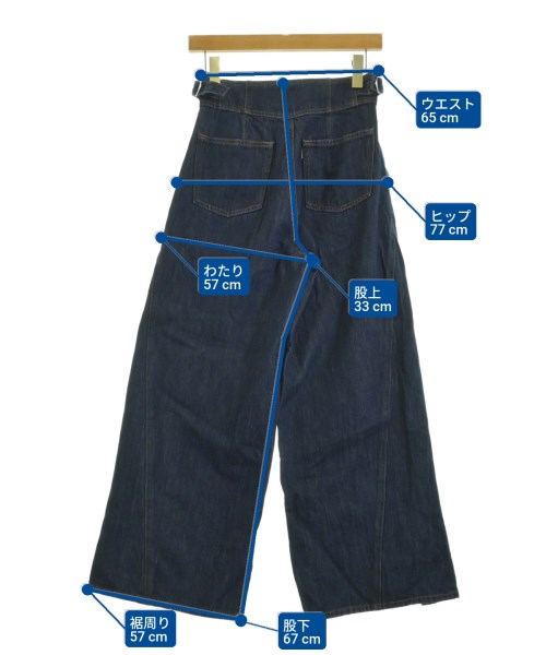 anuans（アニュアンス）デニムパンツ 紺 サイズ:M レディース/2200669970012