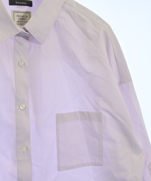 anuans（アニュアンス）カジュアルシャツ 紫 サイズ:F レディース/2200672426179