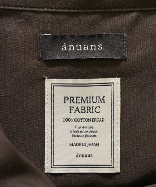 anuans（アニュアンス）カジュアルシャツ 茶 サイズ:F レディース/2200675630030
