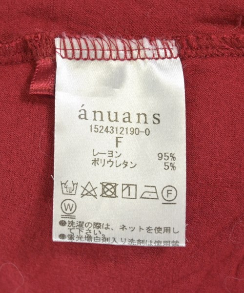anuans（アニュアンス）ノースリーブ 赤 サイズ:F レディース/2200694230082