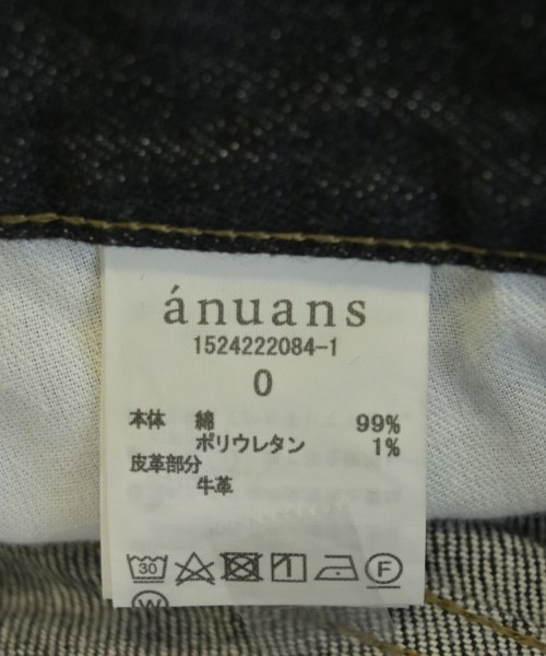 anuans（アニュアンス）デニムパンツ 紺 サイズ:0(XS位) レディース/2200662194019