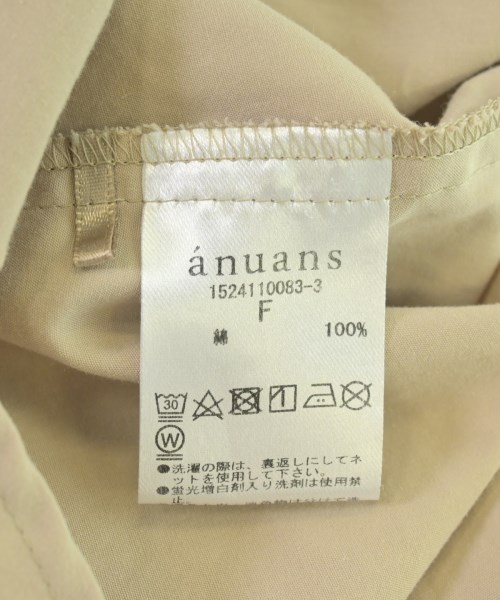 anuans（アニュアンス）カジュアルシャツ ベージュ サイズ:F レディース/2200713048032