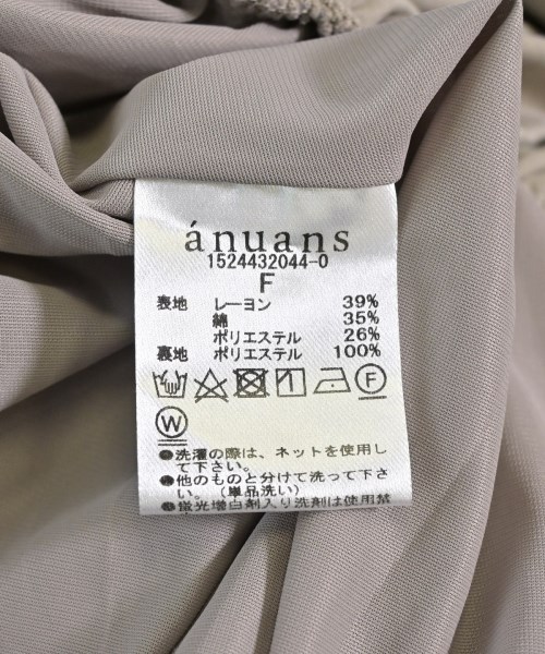 anuans（アニュアンス）ワンピース ベージュ サイズ:F レディース/2200708577011