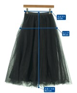 anuans（アニュアンス）ロング・マキシ丈スカート 黒 サイズ:S レディース/2200669122077