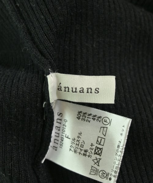 anuans（アニュアンス）ニット・セーター 黒 サイズ:F レディース/2200723093084