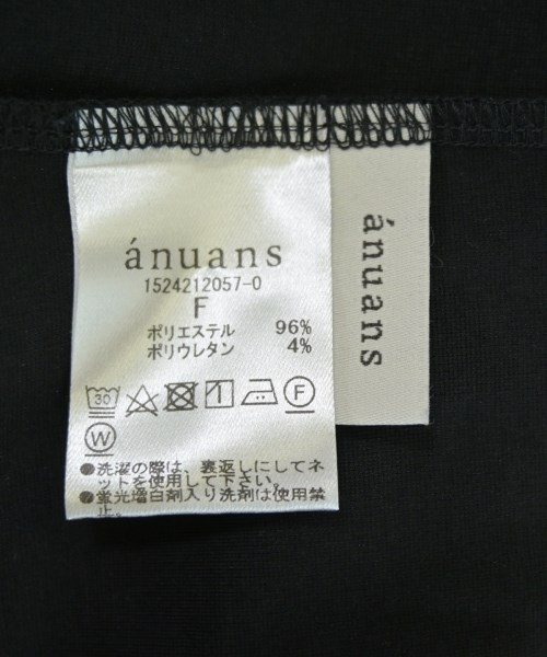 anuans（アニュアンス）Tシャツ・カットソー 黒 サイズ:F レディース/2200723974017