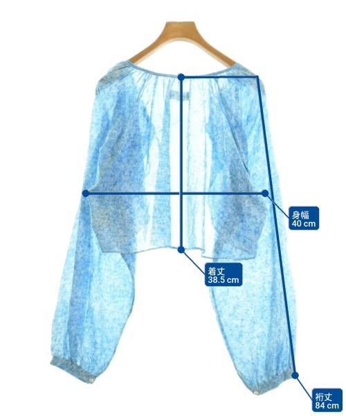 BUNON（ブノン）ブラウス 青 サイズ:F レディース/2200608895208