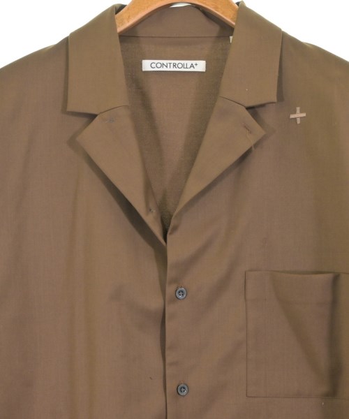 CONTROLLA+（コントローラ プラス）カジュアルシャツ 茶 サイズ:4(XL位) メンズ/2200638893175