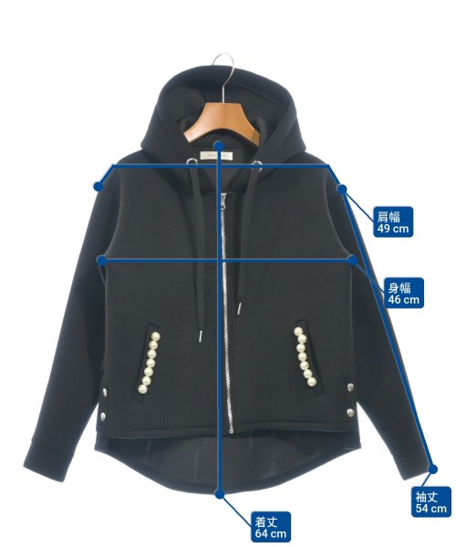 GALENA（ガレナ）パーカー 黒 サイズ:38(M位) レディース/2200621102093