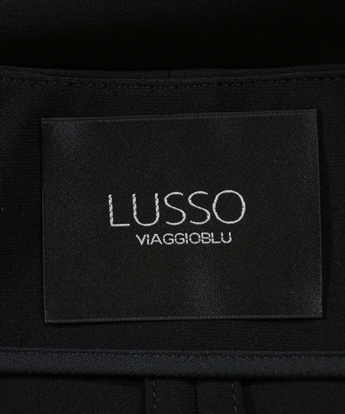 LUSSO VIAGGIOBLU（ルッソビアッジョブルー）ノーカラージャケット 黒 サイズ:1(S位) レディース/2200607333060