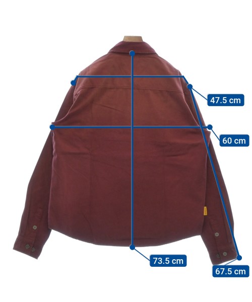 ROUND TWO（ラウンドトゥー）カジュアルシャツ 赤 サイズ:M メンズ/2200515308044