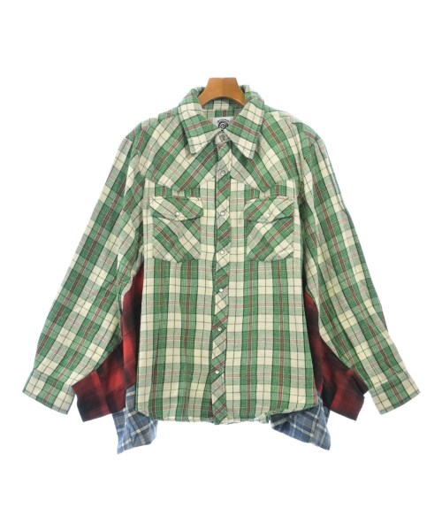 ROUND TWO(ラウンドトゥー)カジュアルシャツ 緑 サイズ:M/2200653253114