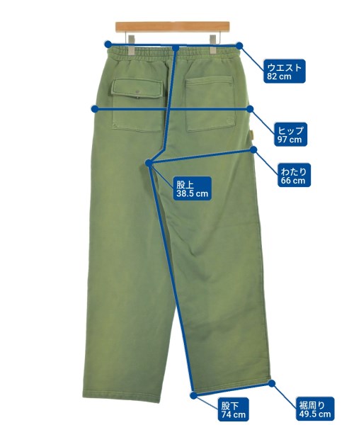 ROUND TWO（ラウンドトゥー）スウェットパンツ 緑 サイズ:M メンズ/2200670592128