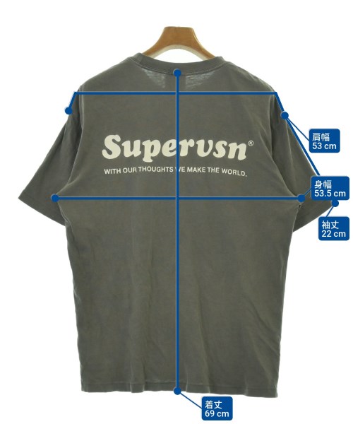SUPERVSN STUDIOS（スーパーヴィジョンストゥディオス）Tシャツ・カットソー グレー サイズ:M メンズ/2200697056078