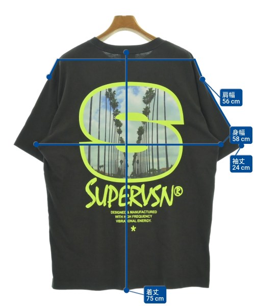 SUPERVSN STUDIOS（スーパーヴィジョンストゥディオス）Tシャツ・カットソー 黒 サイズ:L メンズ/2200700506040