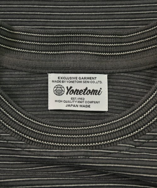 yonetomi（ヨネトミ）Tシャツ・カットソー グレー サイズ:1(S位) メンズ/2200641513046