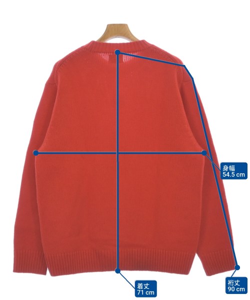 yonetomi（ヨネトミ）ニット・セーター 赤 サイズ:4(XL位) メンズ/2200632899067