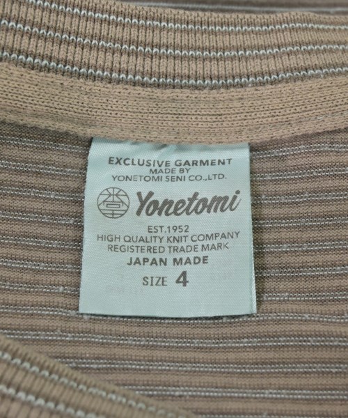 yonetomi（ヨネトミ）Tシャツ・カットソー 茶 サイズ:4(XL位) メンズ/2200673100085