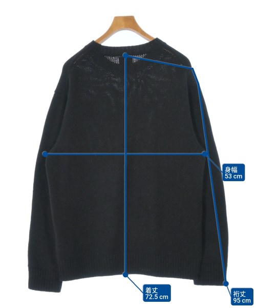 yonetomi（ヨネトミ）ニット・セーター 黒 サイズ:4(XL位) メンズ/2200678074015