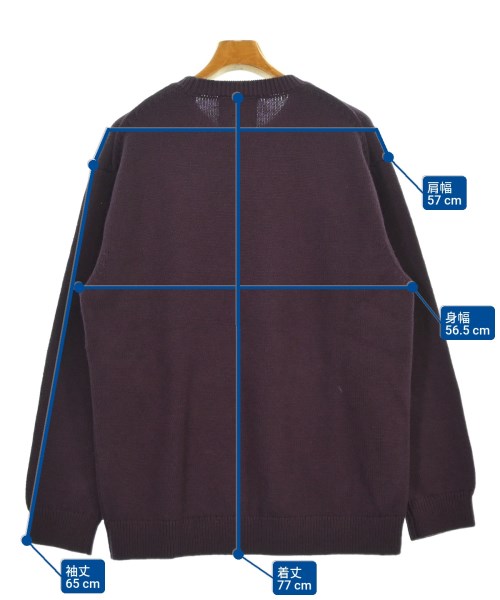 yonetomi（ヨネトミ）ニット・セーター 紫 サイズ:4(XL位) メンズ/2200648464020