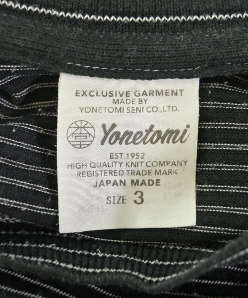 yonetomi（ヨネトミ）Tシャツ・カットソー 黒 サイズ:3(L位) メンズ/2200730633068