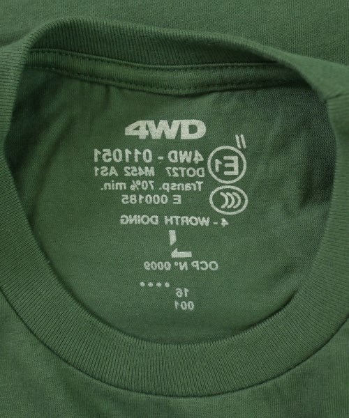 4 WORTH DOING（フォー ワース ドゥーイング）Tシャツ・カットソー 緑 サイズ:L メンズ/2200695748098