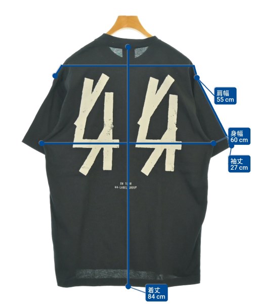 44 LABEL GROUP（フォーティーフォーレーベルグループ）Tシャツ・カットソー 黒 サイズ:XL メンズ/2200694259311