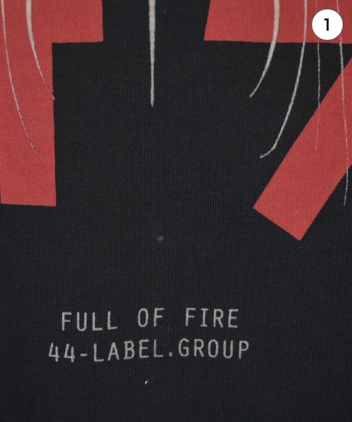 44 LABEL GROUP（フォーティーフォーレーベルグループ）Tシャツ・カットソー 黒 サイズ:S メンズ/2200699405034