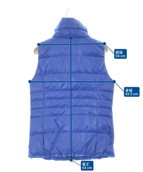 adabat（アダバット）ダウンジャケット/ダウンベスト 青 サイズ:38(M位) レディース/2200639449029