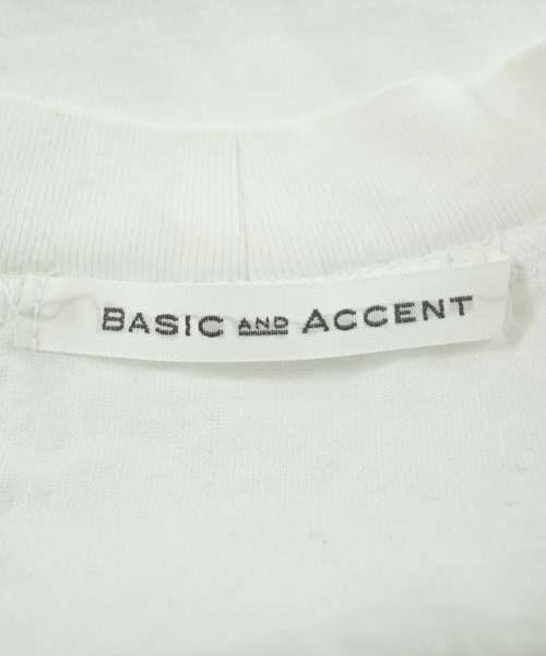BASIC AND ACCENT（ベーシックアンドアクセント）Tシャツ・カットソー 白 サイズ:1(S位) メンズ/2200614483031